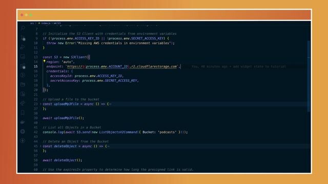 Example Upload and Delete Programatically