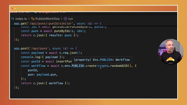 Workflow code in Action